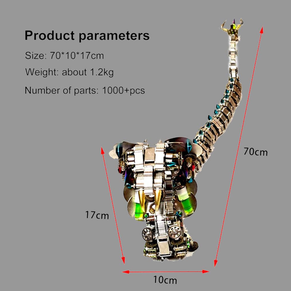 Create Your Own 3D Snake Metal Model: Engaging 1000+ Piece Puzzle Building Set! - OPICRAFT