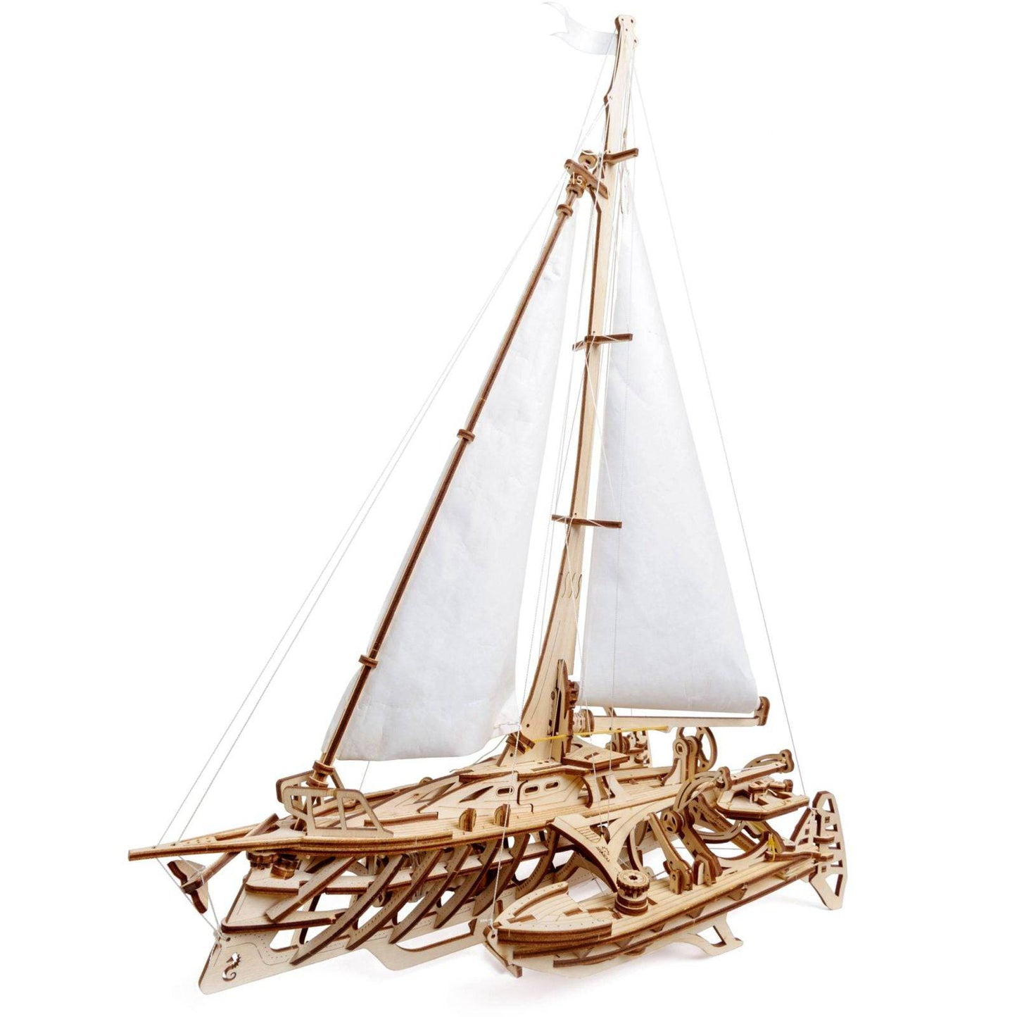 BRIVLOX™ Trimaran Mérihobus Ugears - Wooden 3d Puzzle - BRIVLOX | Where Innovation Meets Style!