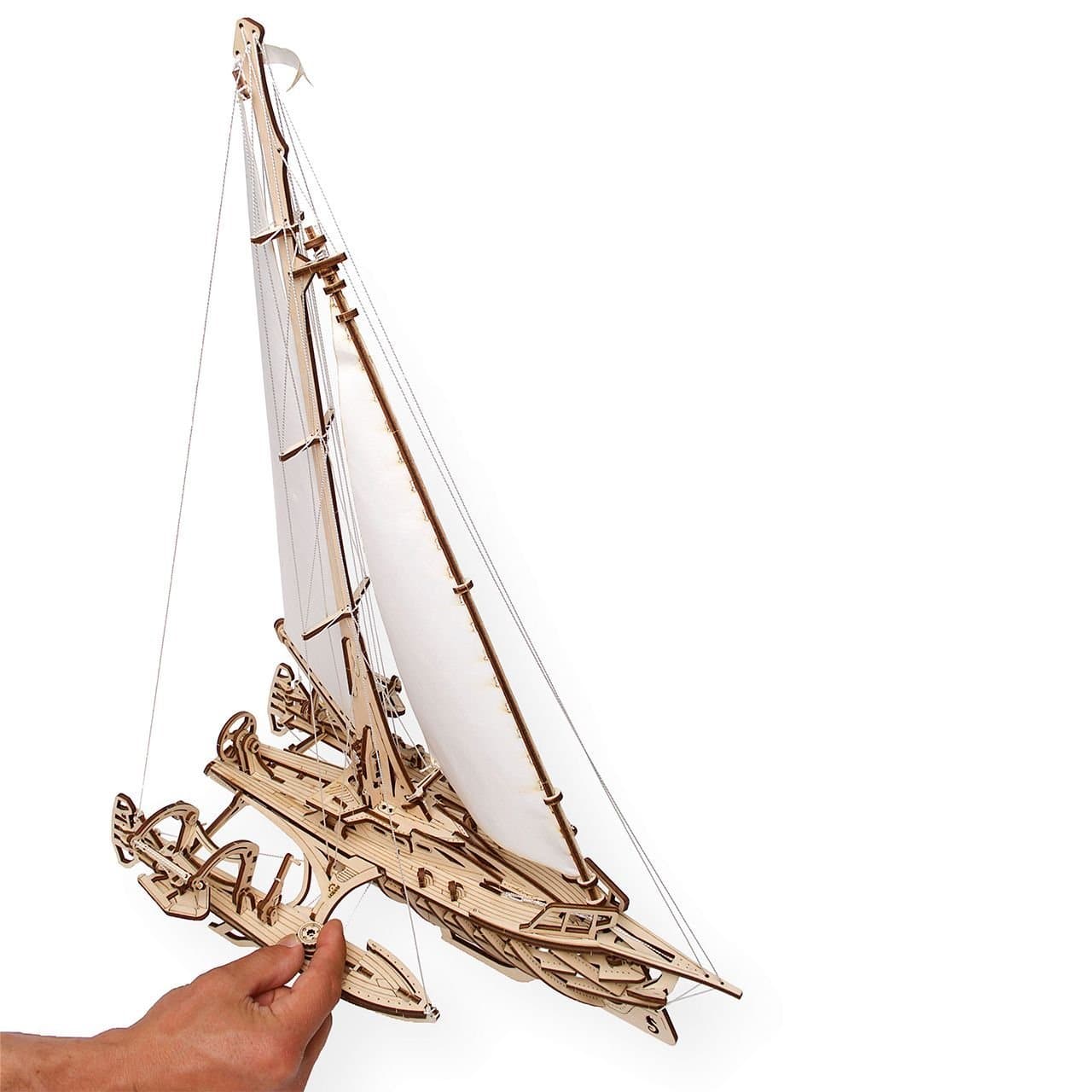 BRIVLOX™ Trimaran Mérihobus Ugears - Wooden 3d Puzzle - BRIVLOX | Where Innovation Meets Style!