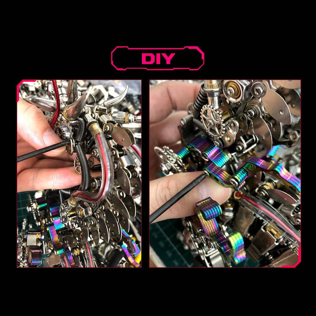 Intricate 3D Mechanical Dragon Metal Puzzle Kit for Adults – Unleash Your Creativity with This Engaging Buildable Toy Set! - OPICRAFT