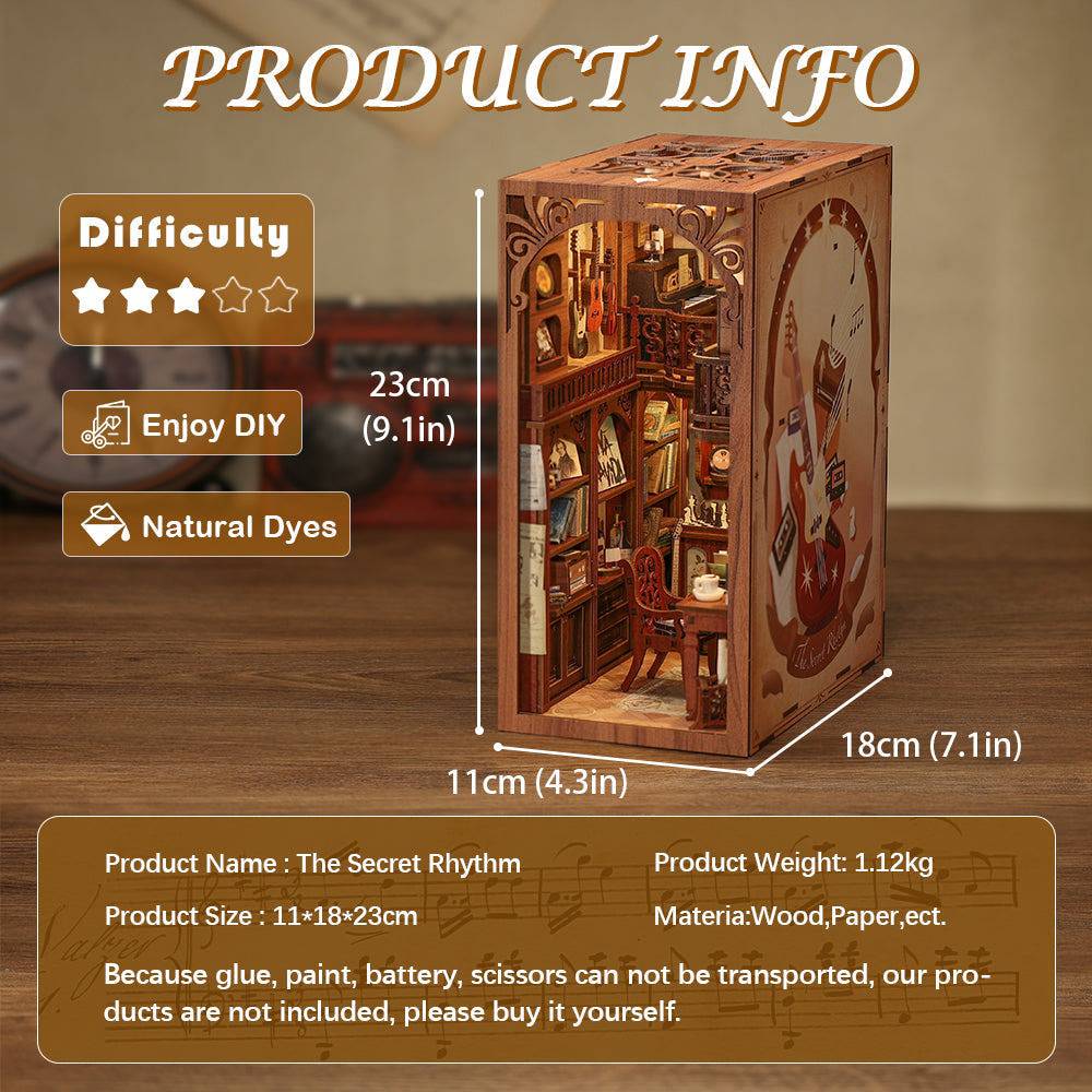 BRIVLOX™ DIY Booknook Kit (The Secret Rhythm) - BRIVLOX | Where Innovation Meets Style!