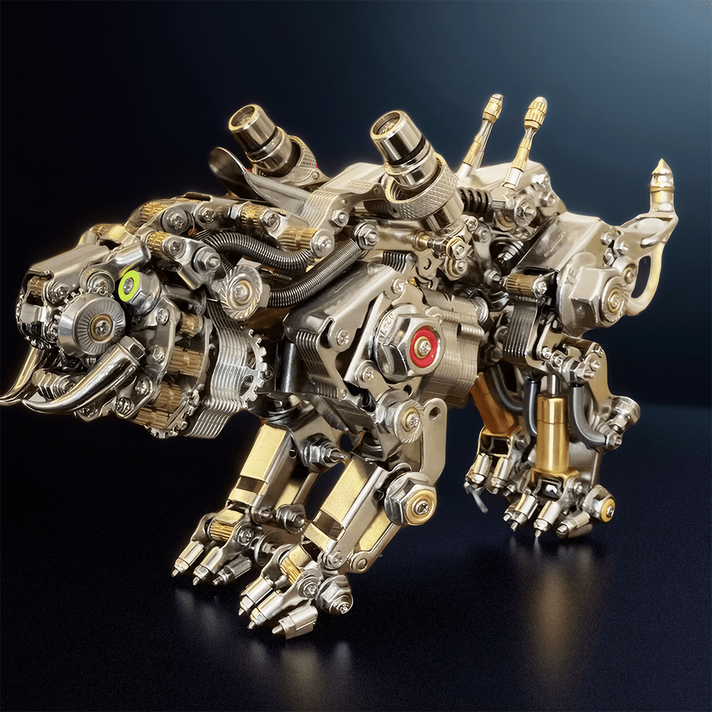Engaging DIY 3D Metal Bengal Tiger Puzzle Kit - Creative Building Block Experience! - OPICRAFT