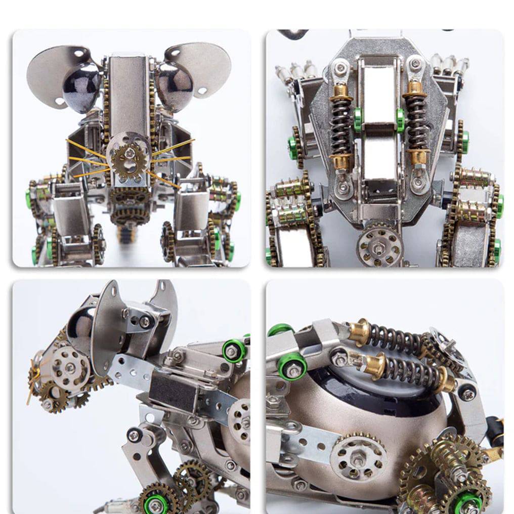 Easter Mouse 3D Metal Mechanical Puzzle Kit - 525 PCS DIY Animal Assembly Model - OPICRAFT
