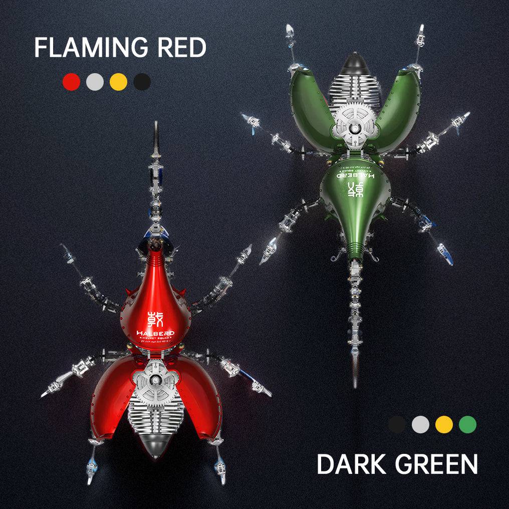 Intricate 3D Metal Beetle Model Kit with Long Horn - Perfect DIY Puzzle Adventure! - OPICRAFT