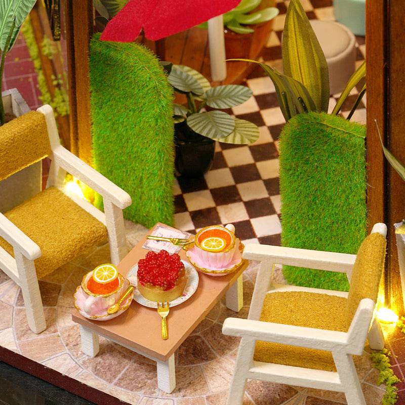 BRIVLOXâ„¢ 1:24 DIY Dollhouse Kit (Garden Cafe) - BRIVLOX | Where Innovation Meets Style!