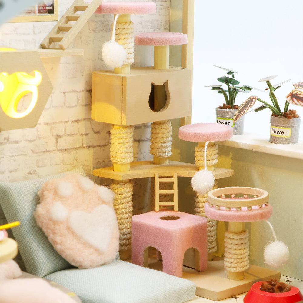 BRIVLOX 1: 24 DIY Dollhouse Kit (Cat Coffee Garden) - BRIVLOX | Where Innovation Meets Style!