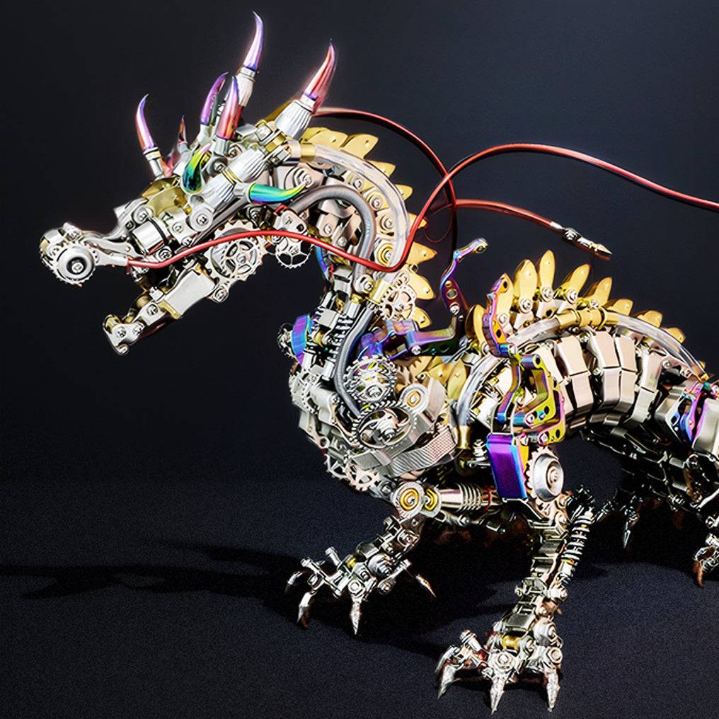 Intricate 3D Mechanical Dragon Metal Puzzle Kit for Adults – Unleash Your Creativity with This Engaging Buildable Toy Set! - OPICRAFT