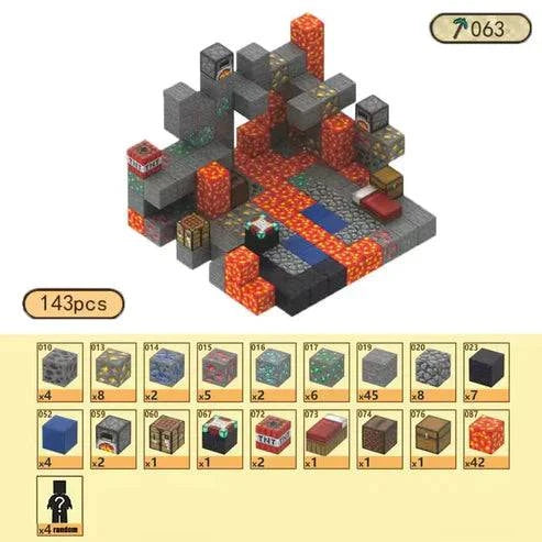 Magnetic Mine Builders Sensory Set (143pcs) - OPICRAFT