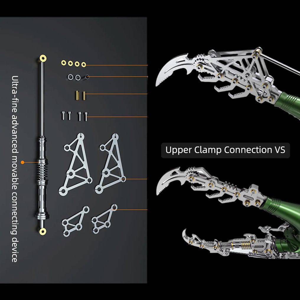 Intricate 3D Metal Beetle Model Kit with Long Horn - Perfect DIY Puzzle Adventure! - OPICRAFT