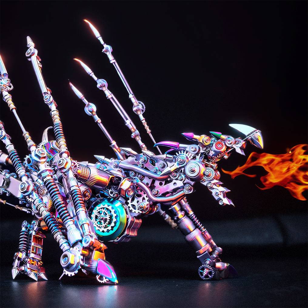 Engaging 3D Dragon Metal Model Puzzle Kit - Over 1390 Pieces of Intriguing DIY Fun! - OPICRAFT