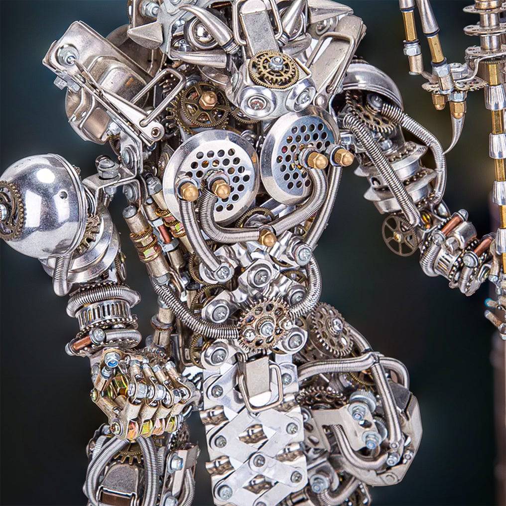 Assemble Your Own 3D Metal Mechanical Bull-Headed Demon Figurine - 2500+ High-Quality Pieces! - OPICRAFT
