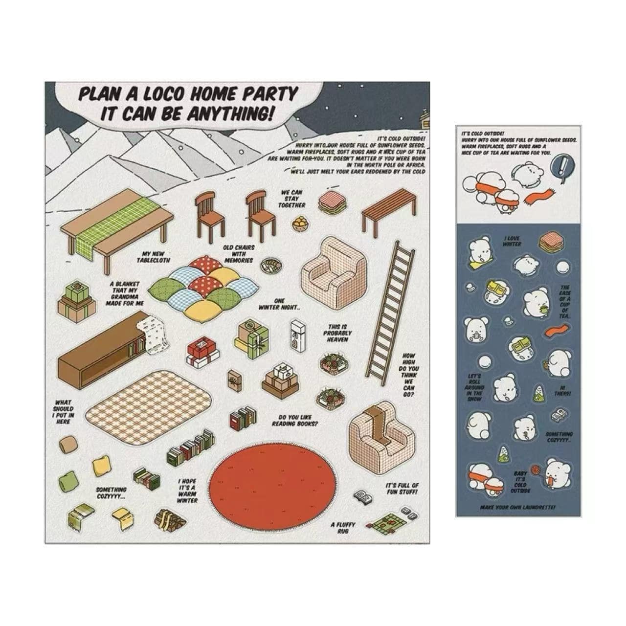 DIY 3D Sticker Scene,Make Your Own Baking Shop|Fresh Market|Bookstore|Laundry - OPICRAFT
