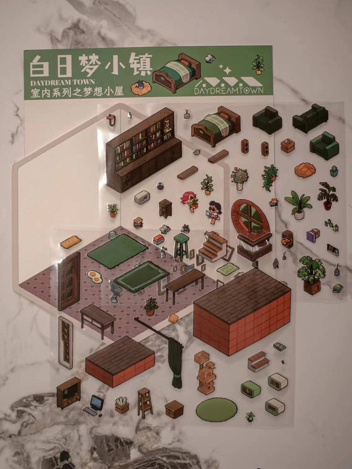 Create Dream Room Tree House Sticker Scene DIY 3D Miniature Scene - OPICRAFT