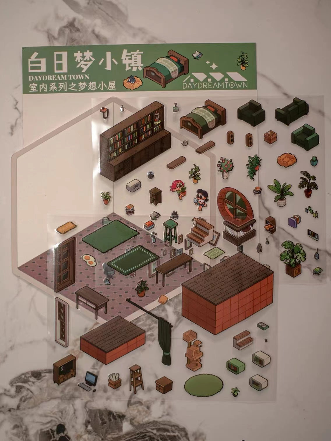 Create Dream 3D Tree House Sticker Scene DIY Miniature Scene - OPICRAFT