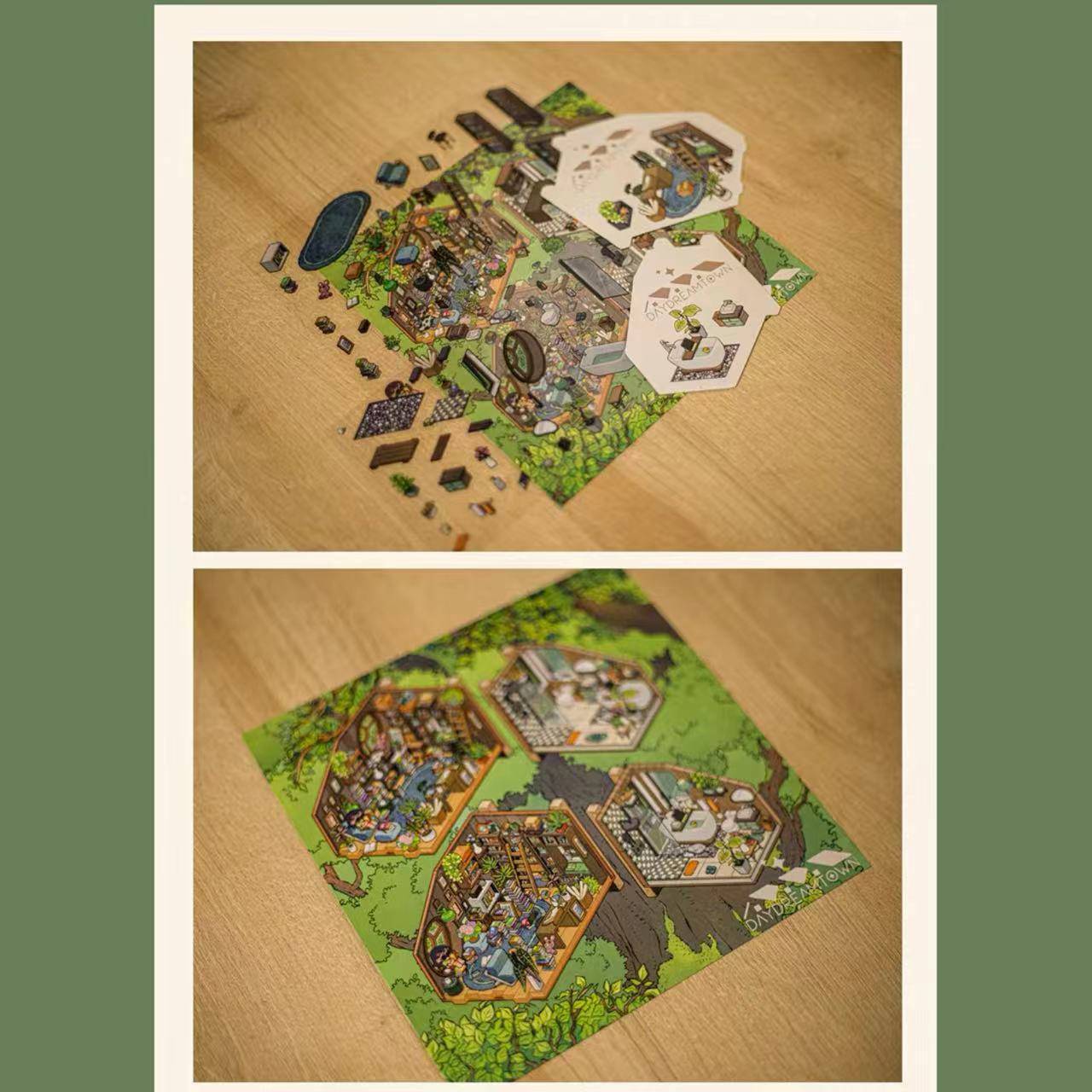 Create Dream Room Tree House Sticker Scene DIY 3D Miniature Scene - OPICRAFT