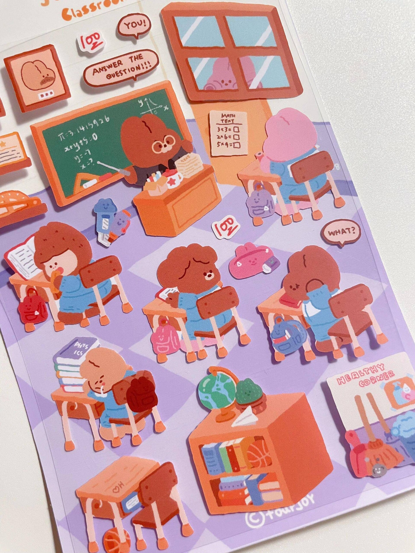 School Life Sticker Scene|Back to School|Classroom|Sport Meet - OPICRAFT
