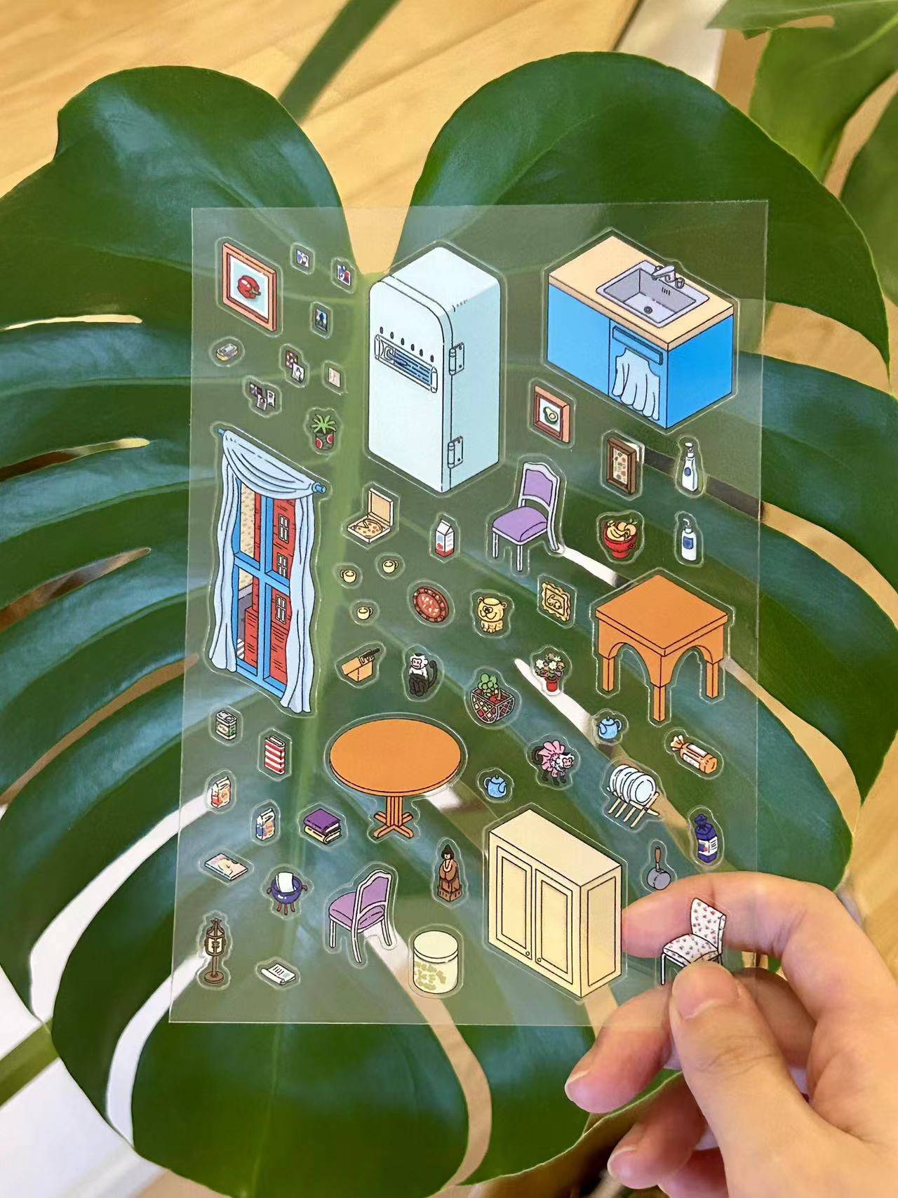 Friends Sticker Scene Create DIY Monica’s Kitchen - OPICRAFT