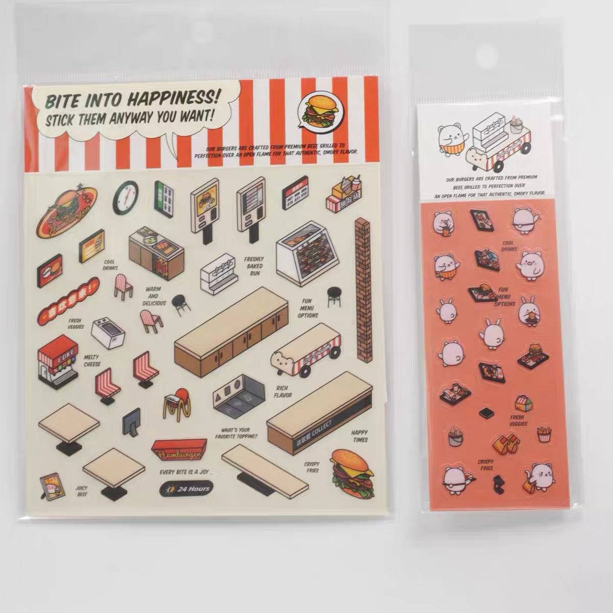 DIY 3D Sticker Scene,Make Your Own Baking Shop|Fresh Market|Bookstore|Laundry - OPICRAFT