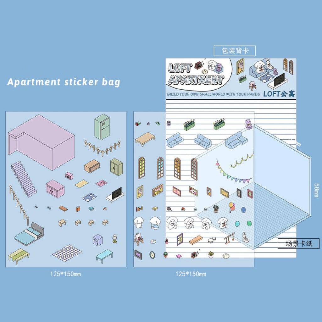 Stickers Scene, Make your Own Supermarket|Coffee Shop|Restaurant|Bookstore - OPICRAFT