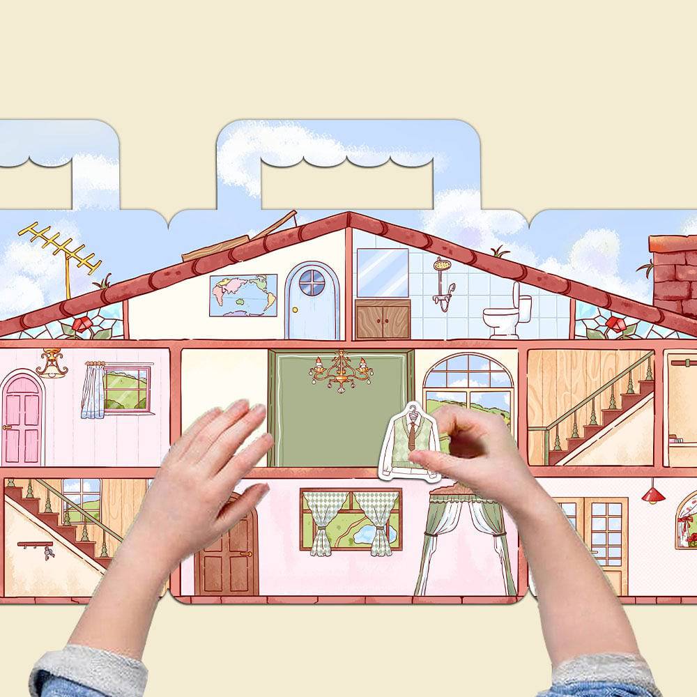 Cozy Cabin Sticker Book:Decorate your Home - OPICRAFT