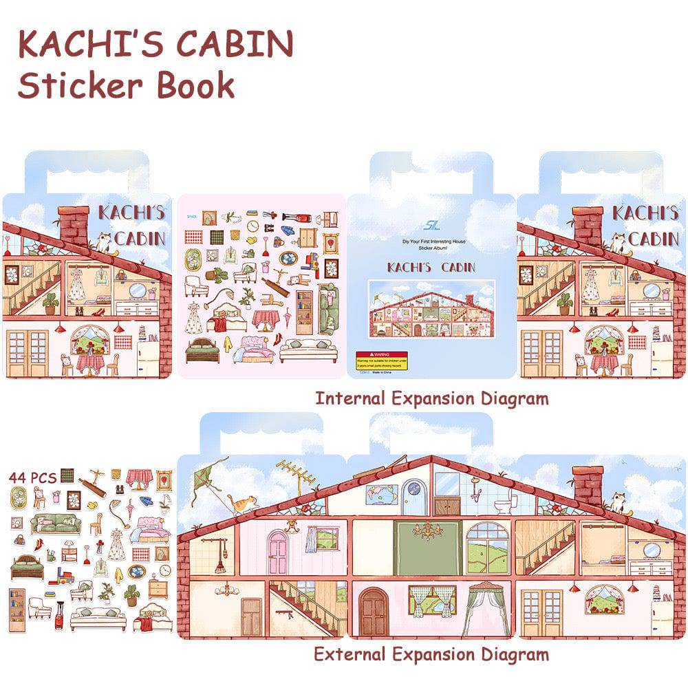 Cozy Cabin Sticker Book:Decorate your Home - OPICRAFT