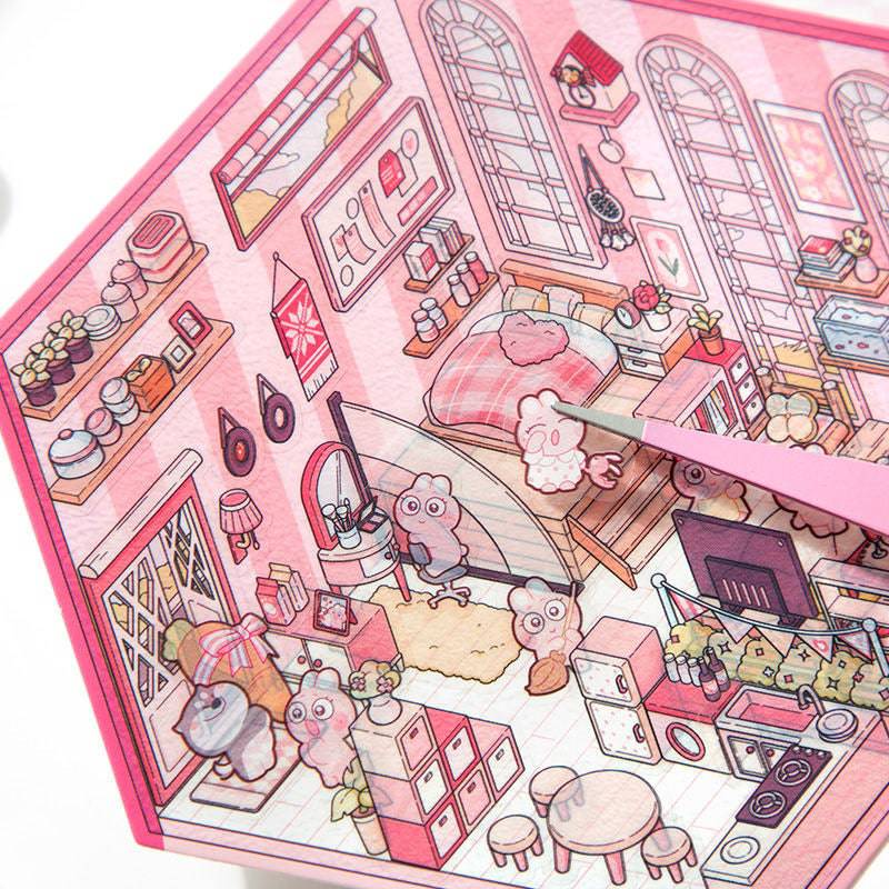 Stickers Scene, Make your Own Warm Home|Music Bar|Hot Spring|Gymnasium - OPICRAFT