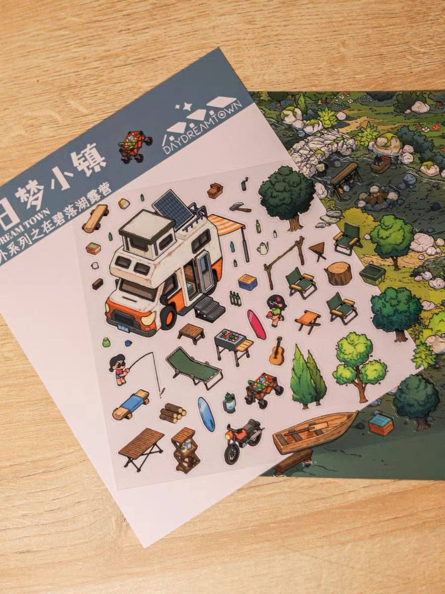Create Dream 3D Tree House Sticker Scene DIY Miniature Scene - OPICRAFT