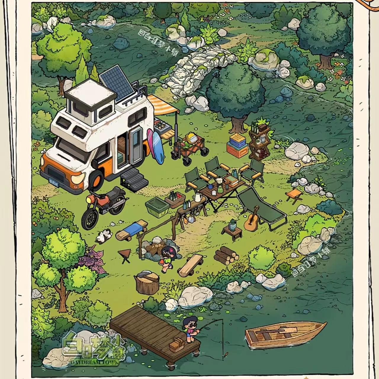 Create Dream Room Tree House Sticker Scene DIY 3D Miniature Scene - OPICRAFT