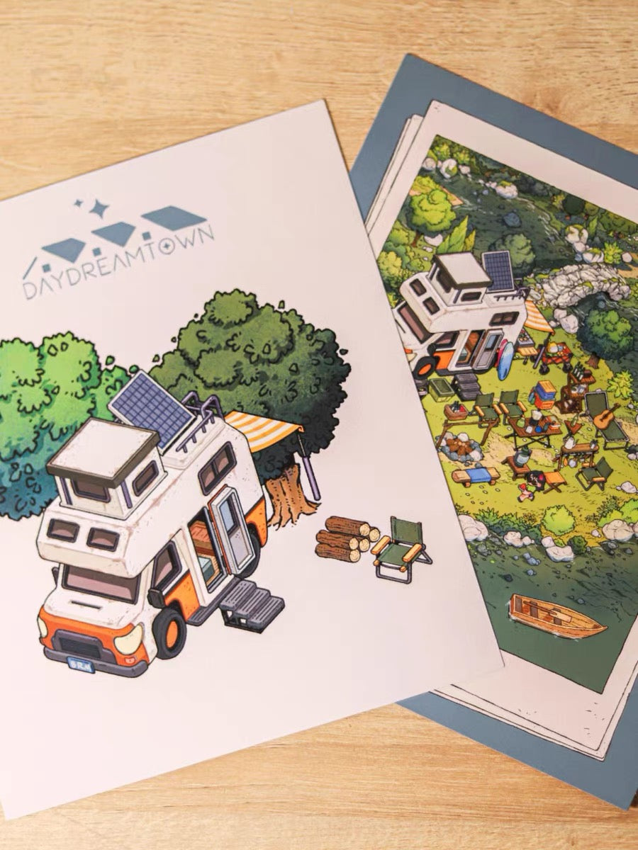 Create Dream 3D Tree House Sticker Scene DIY Miniature Scene - OPICRAFT