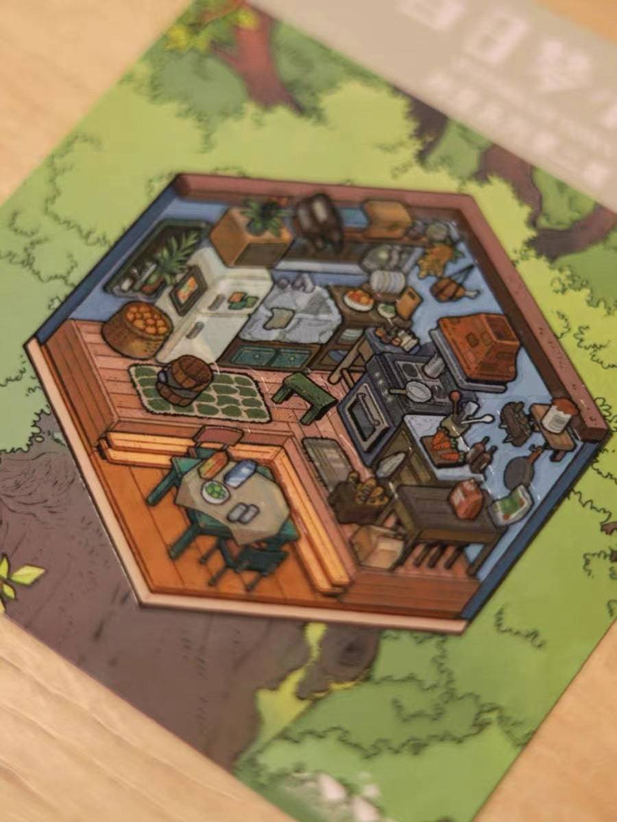 Create Dream Room Tree House Sticker Scene DIY 3D Miniature Scene - OPICRAFT