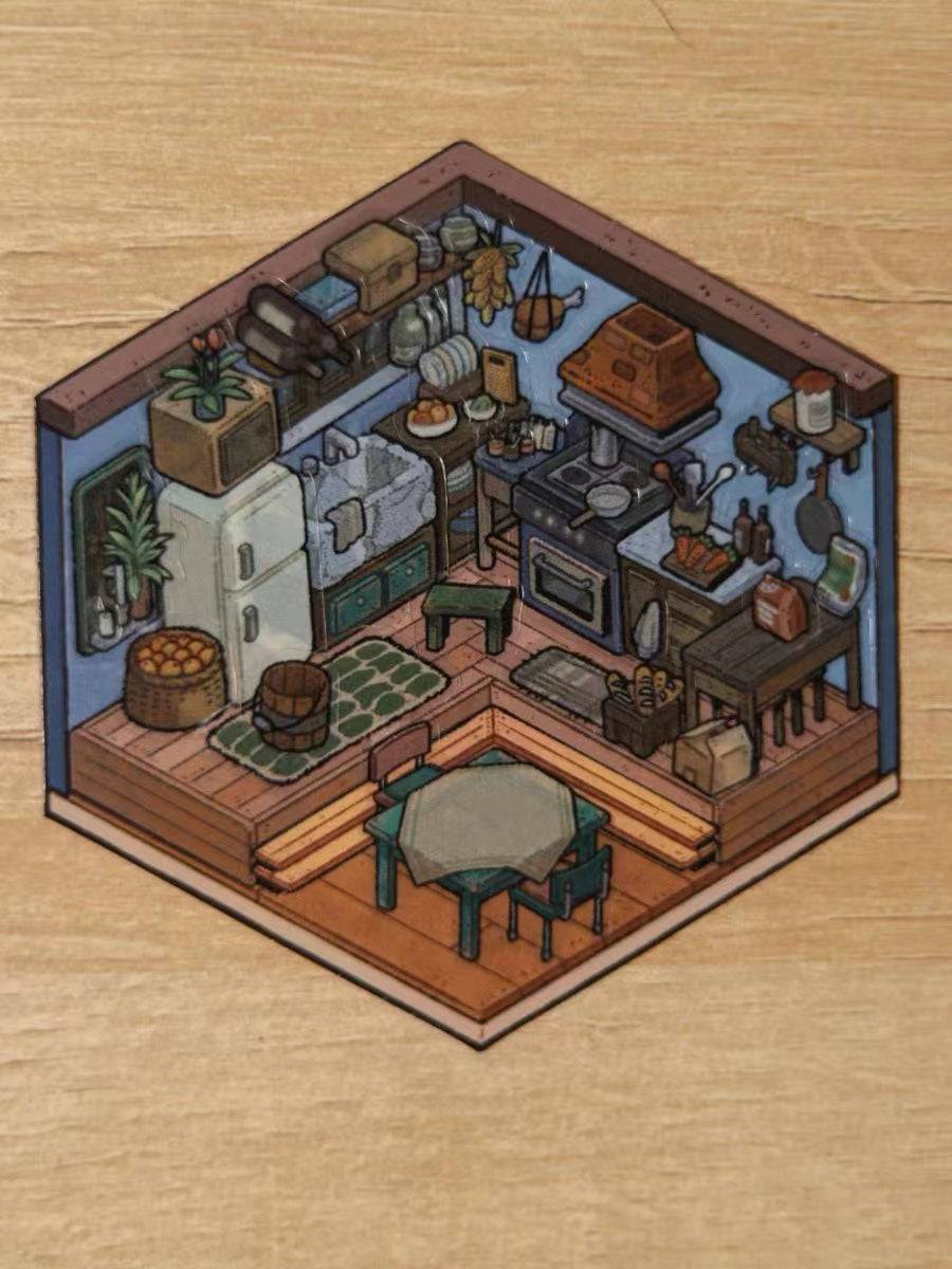 Create Dream Room Tree House Sticker Scene DIY 3D Miniature Scene - OPICRAFT