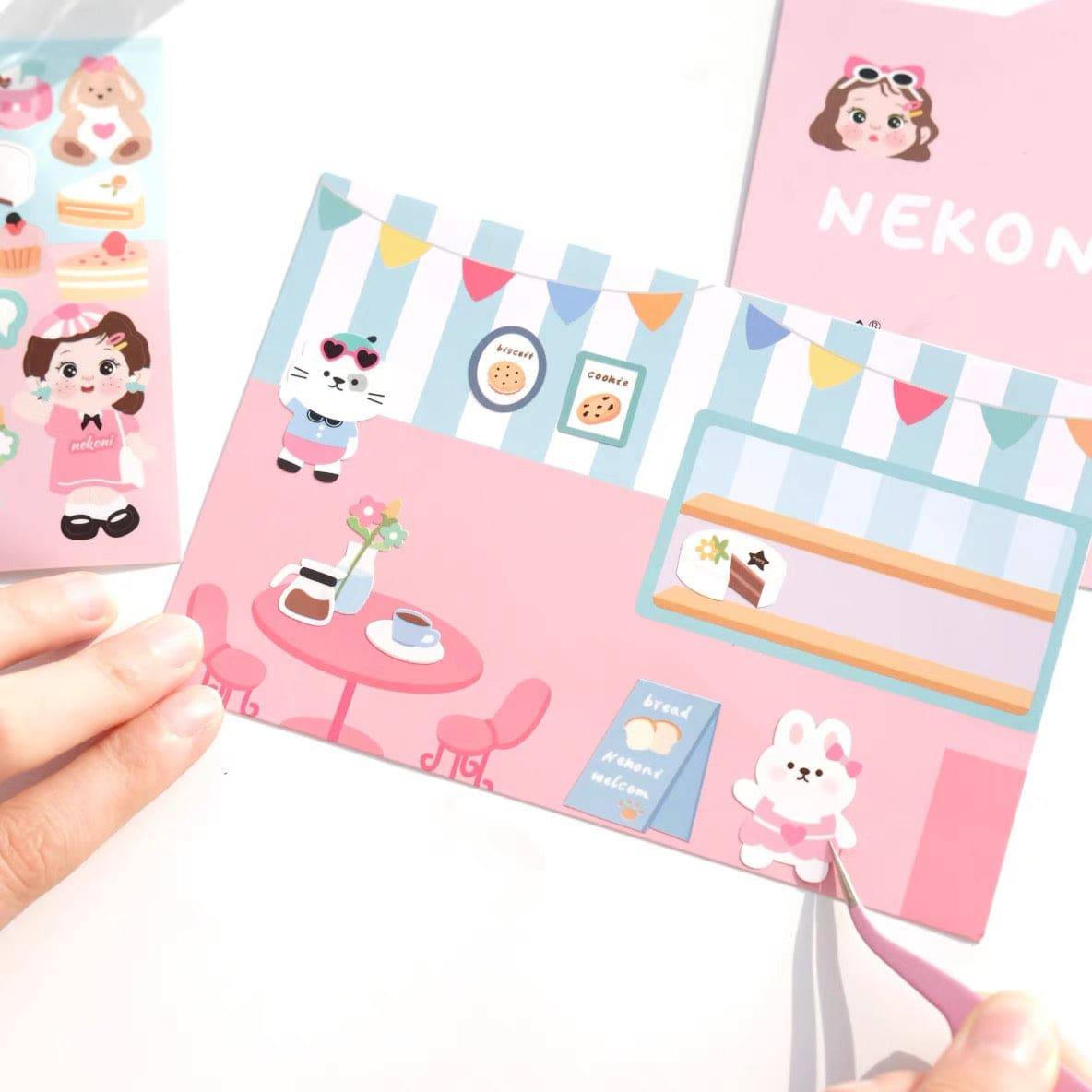 DIY Beach Party|Spring Outing|Dessert Shop|Sushi Restaurant Sticker Scenes - OPICRAFT