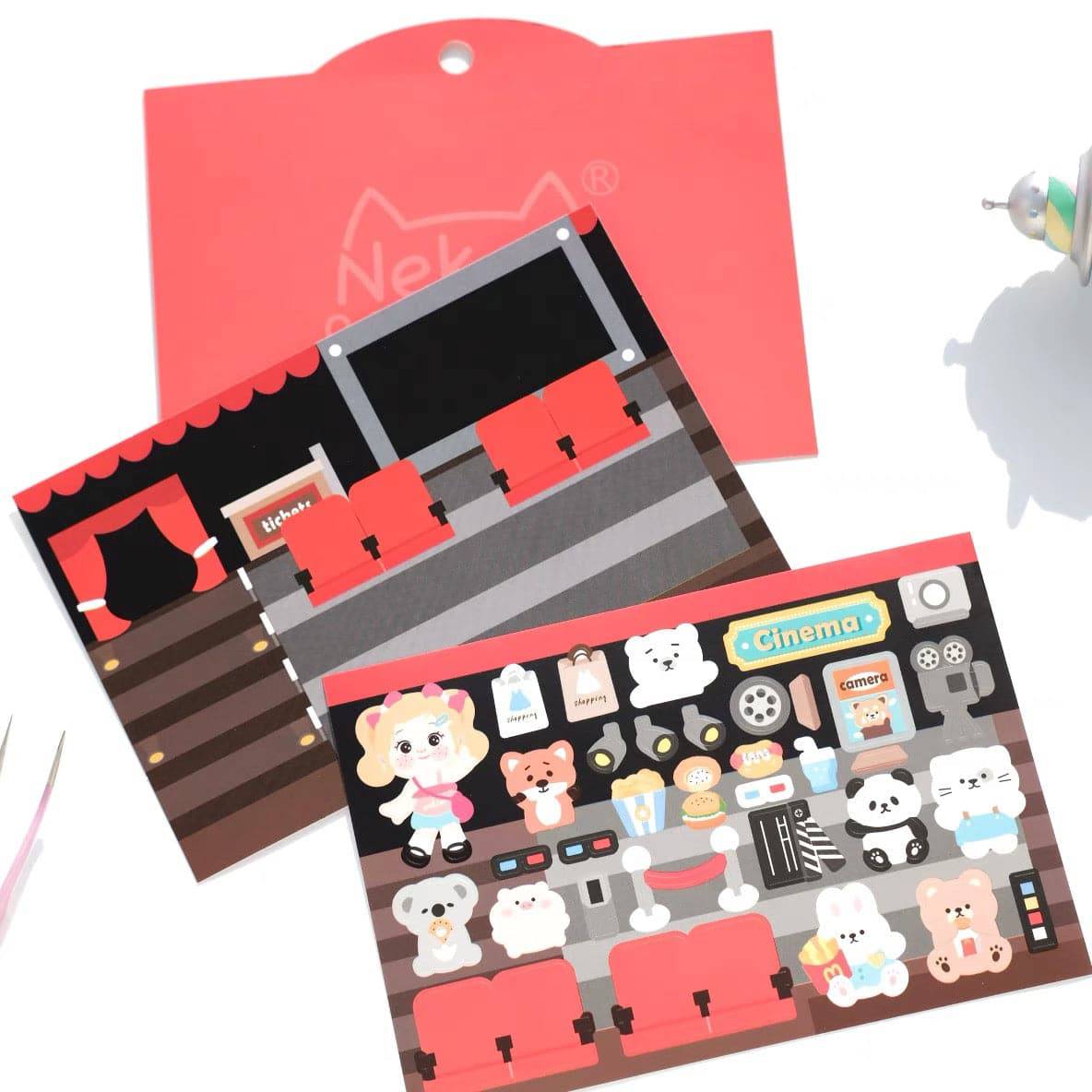 DIY Beach Party|Spring Outing|Dessert Shop|Sushi Restaurant Sticker Scenes - OPICRAFT
