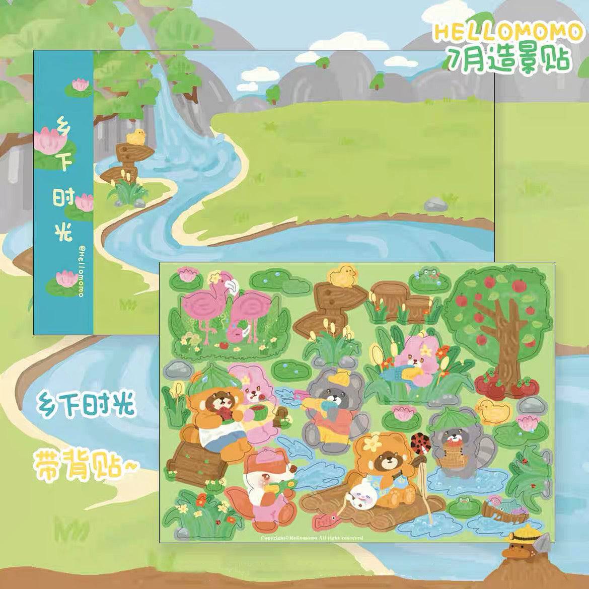 Make Your Own Farm Sticker Scene - OPICRAFT