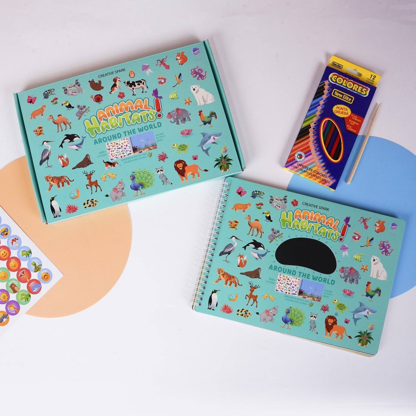 Animal All Around Town Sticker Book Activity - OPICRAFT