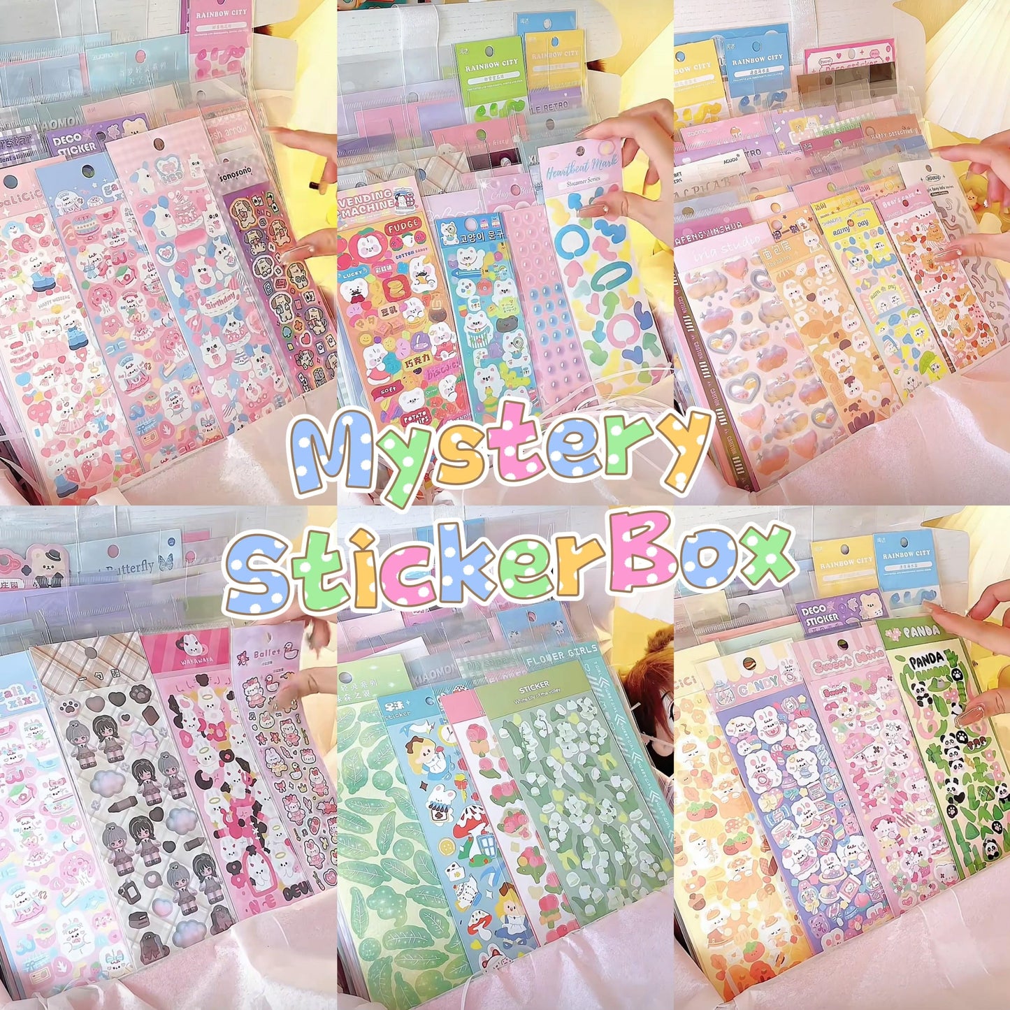 Mystery Sticker Box,Random Non-repeating Stickers Box - OPICRAFT