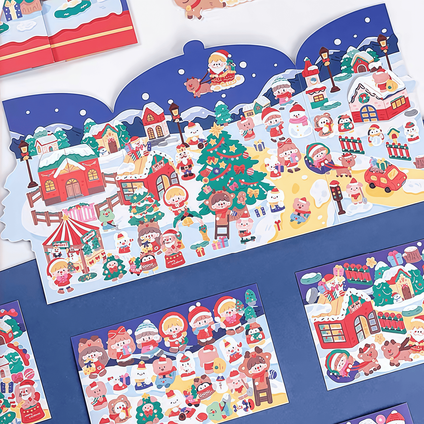 DIY Merry Christmas Sticker Scene Card - OPICRAFT