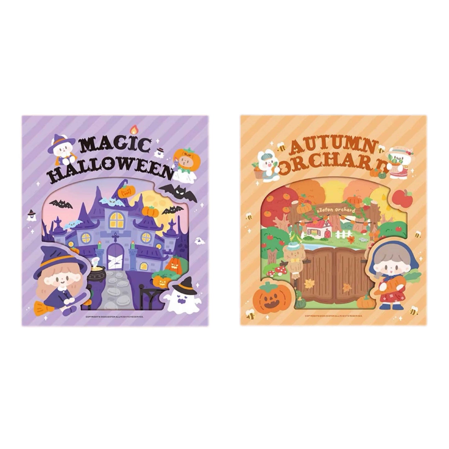 DIY Halloween Sticker Scene Card - OPICRAFT