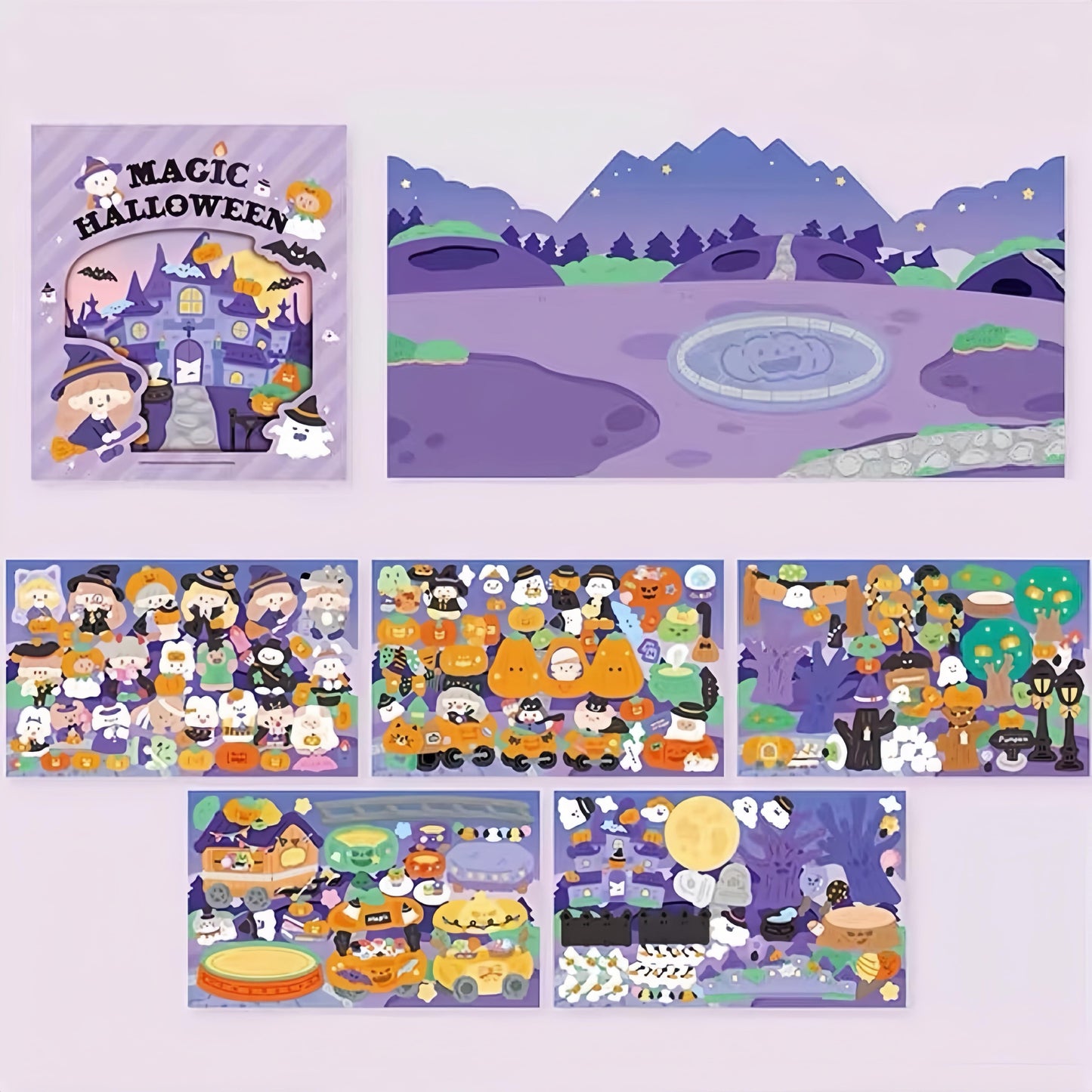 DIY Halloween Sticker Scene Card - OPICRAFT