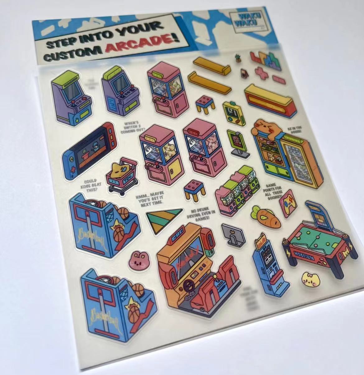 DIY 3D Scene Stickers: Make A Record Shop|Game Store|Parcel Hub - OPICRAFT