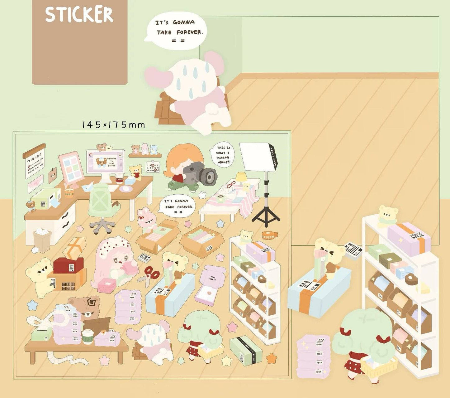 Craft Stickers for Scrapbooks, Make Your Seaside Town|Island|Workshop|Scrapbook shop - OPICRAFT