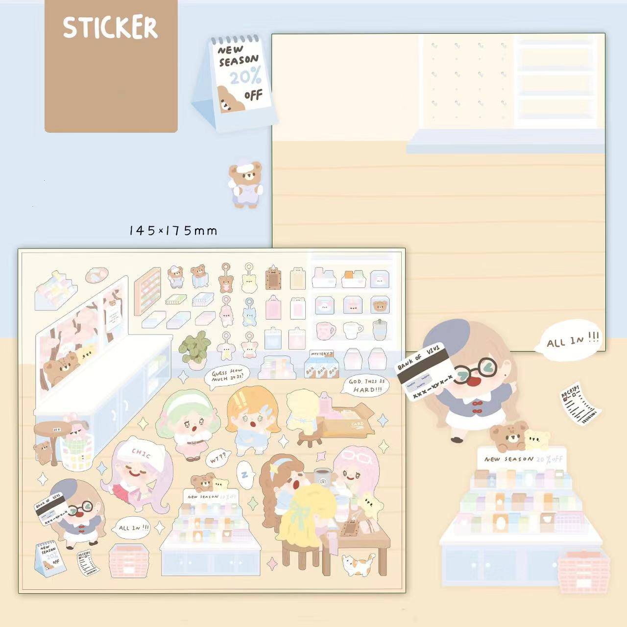 Craft Stickers for Scrapbooks, Make Your Seaside Town|Island|Workshop|Scrapbook shop - OPICRAFT