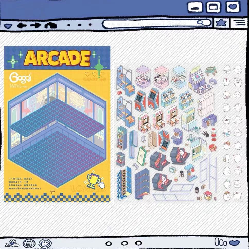 Sticker Scenes! DIY Coffee Flower|Panda Tea House|Bakery Shop|Dream Apartment - OPICRAFT