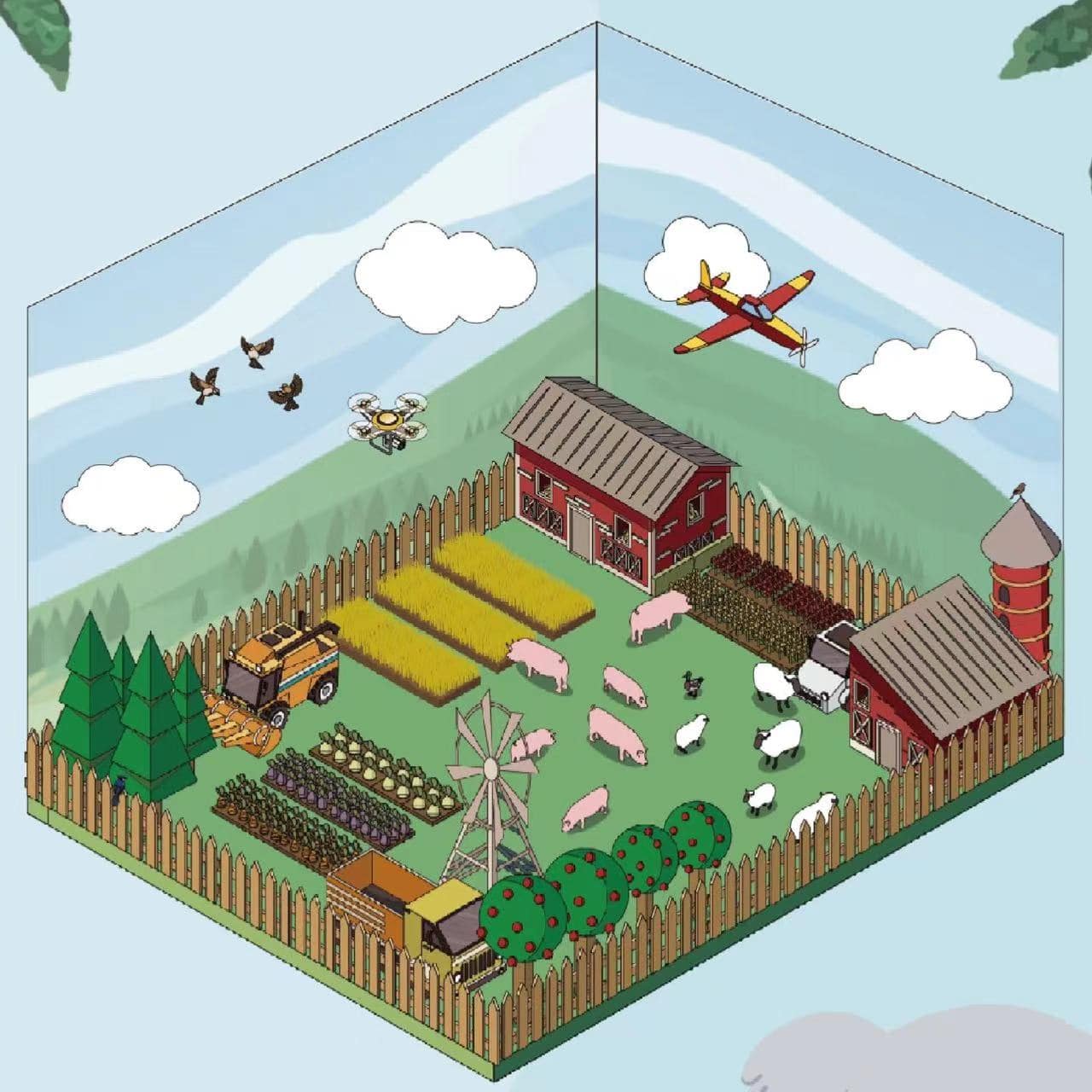 DIY Farm Sticker Scenes - OPICRAFT