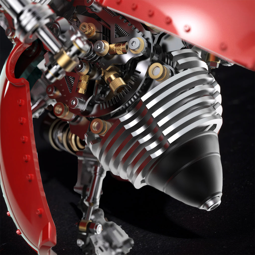 Intricate 3D Metal Beetle Model Kit with Long Horn - Perfect DIY Puzzle Adventure! - OPICRAFT
