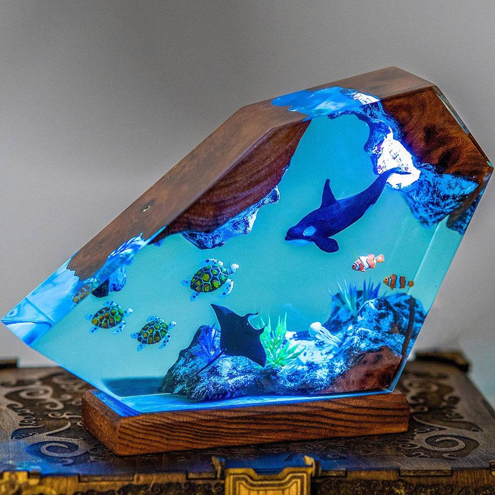 BESTSELLER❗❗Orca and Turtle Resin Night Light - OPICRAFT