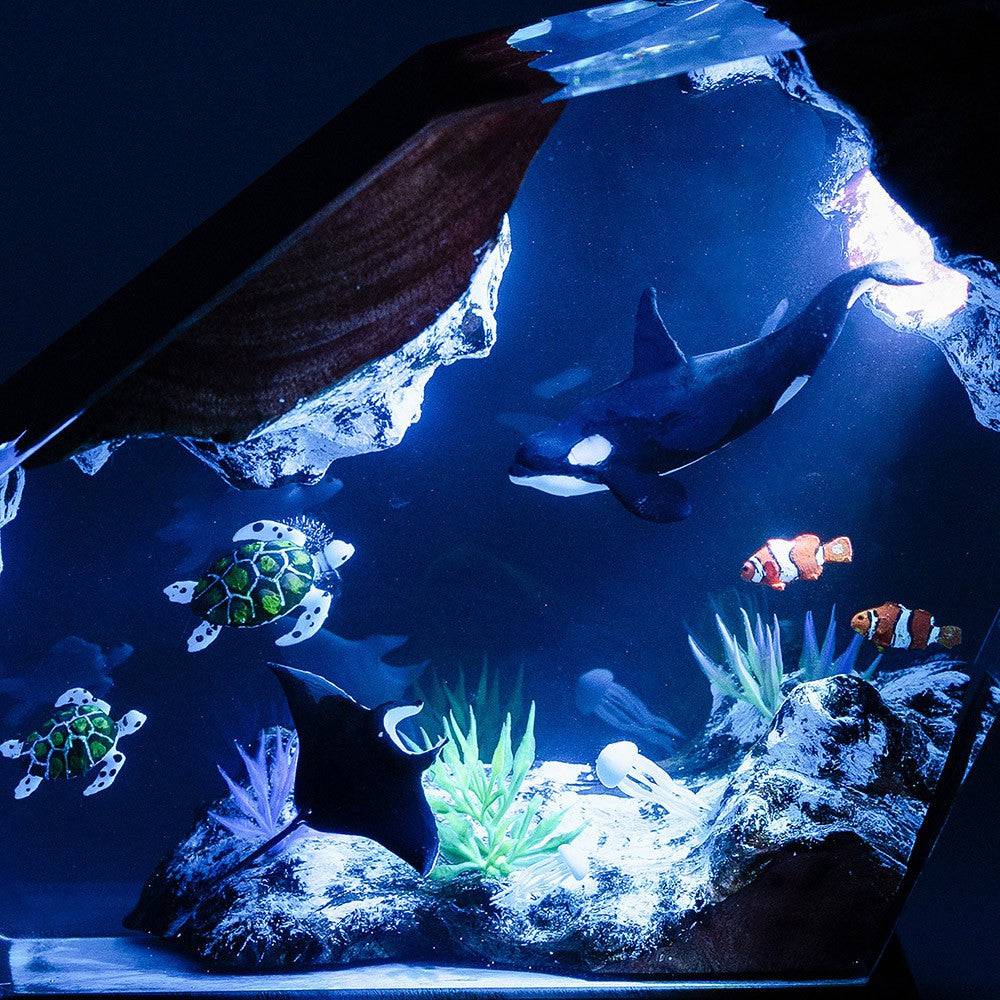 BESTSELLER❗❗Orca and Turtle Resin Night Light - OPICRAFT
