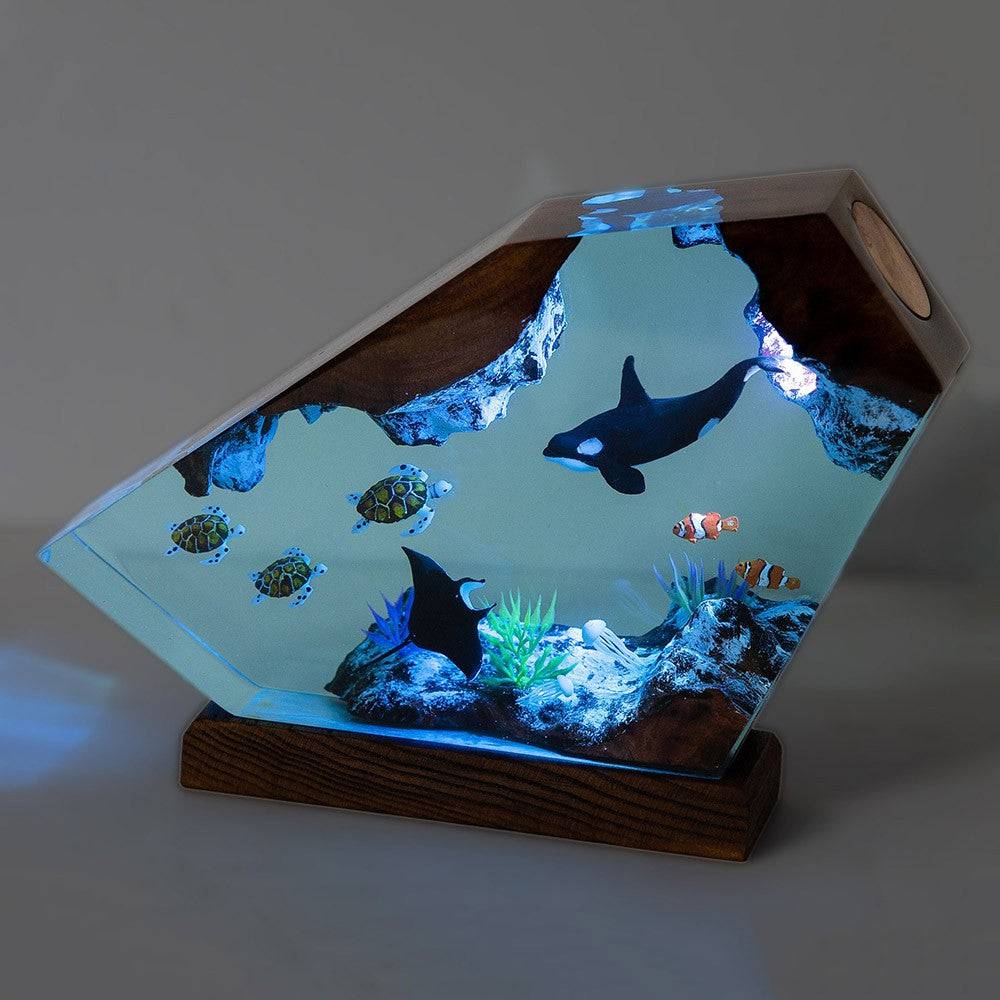 BESTSELLER❗❗Orca and Turtle Resin Night Light - OPICRAFT