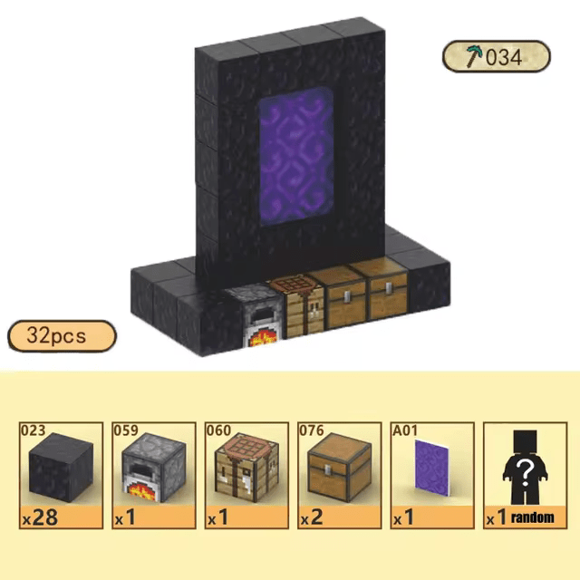 Mine World House (32pcs) - OPICRAFT