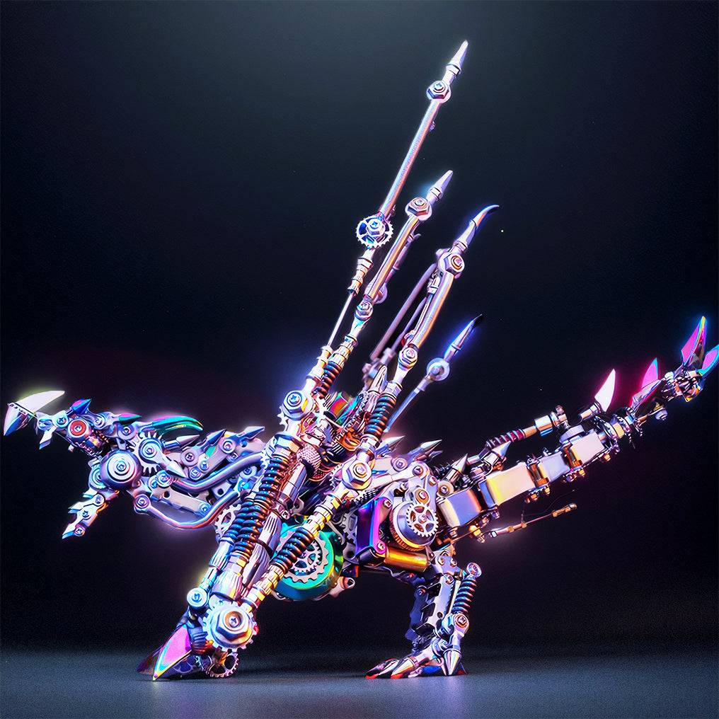 Engaging 3D Dragon Metal Model Puzzle Kit - Over 1390 Pieces of Intriguing DIY Fun! - OPICRAFT